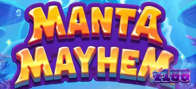 Giao diện trò chơi Manta Mayhem với các sinh vật biển hoạt hình